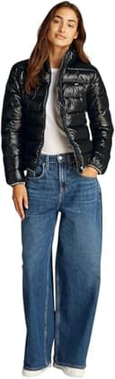 Tommy Jeans Donna Piumino Essential Tape Lucido, Nero (Black), XL - 5