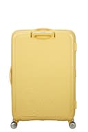 American Tourister Soundbox - Valigia Rigida Grande, 77 cm - Trolley con 4 ruote, Serratura TSA, Espandibile e Leggera, 97/110L, Giallo (Pastel Yellow) - 4