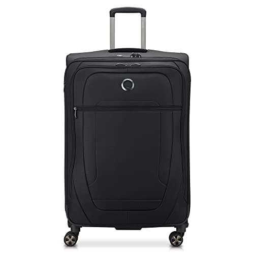 DELSEY Paris Helium DLX Soft Cabin Suitcase Expandable, black, L, Expandable case