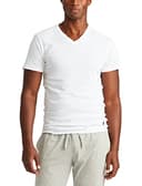 POLO RALPH LAUREN Slim Fit Cotton T-Shirt 3-Pack, L, White - 2
