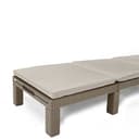 Keter Daytona Deluxe-Tumbona de Jardín, para Exterior terrazas, Patios, Jardines, con Respaldo reclinable en 4 Posiciones, Estructura Reforzada con cojín Incluido, Color Arena - 8