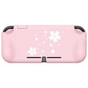 playvital ZealProtect Protective Case for Nintendo Switch Lite, Hard Shell Ergonomic Grip Cover for Switch Lite w/Screen Protector & Thumb Grip Caps & Button Caps - Cherry Blossoms Petals - 6
