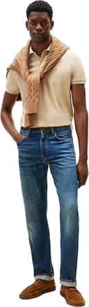 Tommy Hilfiger Men Liquid Cotton REG Seasonal Polo MW0MW39994 S/S Polo, Khaki, XXL - 4