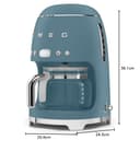 SMEG - Máquina de Café de Filtro, Anni 50, Storm blue DCF02SBMEU - 6