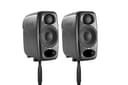 IK Multimedia iLoud Micro Monitor Pro - Par - Monitores de estudio compactos, de 2 vías, biamplificados, altamente portátiles y controlados digitalmente. Incluye micrófono ARC. Color negro. - 3