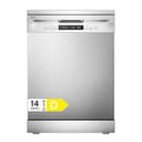 Midea MFD60S200X.1-IT Lavastoviglie Libera Installazione con 14 coperti, 8 Programmi, Display a LED, Partenza Ritardata, Funzione di Mezzo Carico, Asciugatura Extra - Inox - 1
