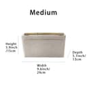 banbeln Organizador de bolso, organizador de bolsas de gamuza, material de gamuza, bolsa suave y no daña (Beige, Medium) - 3