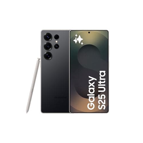 Samsung Galaxy S25 Ultra 512GB Teléfono Móvil con IA, Galaxy AI, 12GB RAM, Cámara 200MP, Dual SIM, IP68, Garantía del Fabricante 3 Años + 1 Año Extra, Titanio Negro (Versión Española)