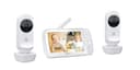 Motorola Nursery VM35-2 / Ease 35-2 Babyphone mit 2 Kameras 5,0 Zoll Video Baby Monitor Display - Nachtsicht, Zwei-Wege Kommunikation, Wiegenlieder, Zoom, Raumtemperatur, 1080p - Weiß - 2