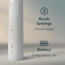 Philips Sonicare 5500 Electric Toothbrush, Sonic Toothbrush with 2 Modes, Pressure Alert, EasyStart, SmarTimer and BrushPacer, White and Navy, 2 Pack, Model HX7119/01 [New Technology] - 7