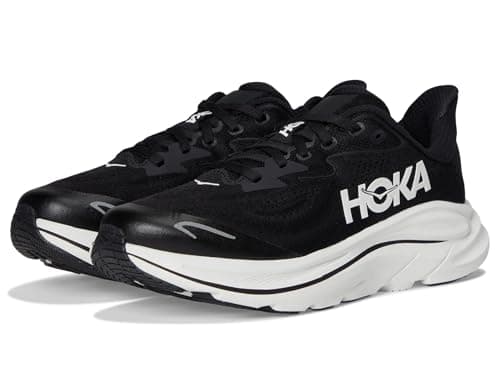 HOKA Clifton 10 Scarpe da Running Junior Ragazzi, Nero/Grigio, 38 EU - 1168860-BWHT