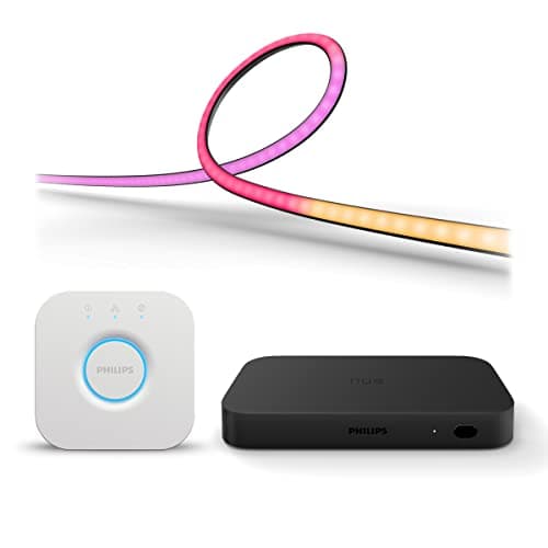 Philips Hue Pack de 75 pulgadas de inicio de entretenimiento para TV - 1 caja de sincronización HDMI (cable HDMI incluido) - 1 Philips Hue Play Gradient Lightstrip de 75 pulgadas