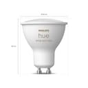 Philips Hue Vorteilspaket - GU10 - mit 4 Spots - Weißes und Farbiges Licht - Hue White and Color Ambiance - 9