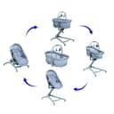 Chicco Baby Hug Pro 5-In-1 Bundle with Baby Hug Pro Crib and Meal Kit, Grey, CHICCOBUNDLE16 - 5