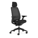 Steelcase Series 2 Ergonomic Office Chair With LiveBack Lumbar Support, 4D Armrests, Adjustable Headrest Black/Black; Made in Europe - 1