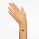 Swarovski Pulsera Idyllia, Tallas mixtas, Trébol, Verde, Baño tono oro - 5