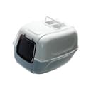 Ferplast Lettiera Gatto XXL Grande, con Paletta Inclusa, 2 Filtri Antiodore Carbonio Attivo Inclusi, Maniglia Trasporto, Grigio, L 67 × W 49 × H 47 cm - 4