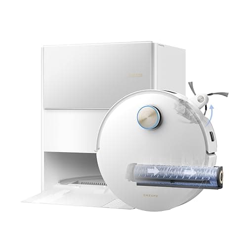 DREAME Aqua10 Ultra Roller Complete Robot Aspirapolvere, Autopulizia Rullo, Supera Ostacoli da 8cm, Auto-Svuotamento, Aspirazione 30.000 Pa, Evita Oltre 240 Oggetti, Controllo Vocale Intelligente