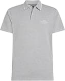 Tommy Hilfiger Polo de Manga Corta Hombre Left Chest Graphic Regular Fit, Gris (Light Grey Melange), M - 5