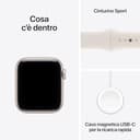 Apple Watch SE 3 GPS, Cassa 40 mm in alluminio galassia con Cinturino Sport galassia - S/M - 6