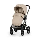 CYBEX Gold TALOS S LUX Kinderwagen, Ab Geburt bis 22 kg (ca. 4 Jahre), Mit Offroad-Federung, verstellbarem Griff und ergonomischer Liegeposition, Almond Beige - 1