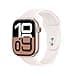 Apple Watch Series 10 GPS + Cellular 46 mm Smartwatch con cassa in alluminio e cinturino Sport Loop Rosa fard - M/L. Fitness tracker, app ECG, display Retina always-on, Carbon Neutral - 1