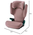 BRITAX RÖMER car seat Discovery Plus 2, with ISOFIX, for Children from 100-150 cm (i-Size), 3,5-12 Years, Dusty Rose - 7