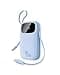 Baseus Powerbank 45W 20000mAh con 2 Cables USB-C Integrados, Power Bank PD3,0 QC4,0 Baterías Externas Carga Rapida, 3 C 1 A, Cargador Portátil para iPhone 16/15/14 Pro MAX, Samsung, Azul - 1