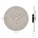 Warminn Funkuhr MDF Holz Wanduhr Ohne TickgeräUsche Lautlos 30cm Quarz Batterie Groß Einfach zu Lesen für Zimmer Zuhause KüChe Schlafzimmer Büro Schule - 7