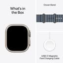 Apple Watch Ultra 3 GPS + Cellular 49mm Premium Running and Multisport Smartwatch with Rugged Natural Titanium Case with Anchor Blue Ocean Band. Advanced Health and Fitness Tracking - 6