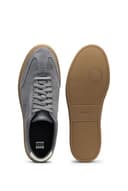 Boss Zapatillas Kieran Tenn para Hombre de Gamuza con Suela de Goma, Talla, Gris Claro, 41 EU - 4