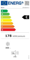 Bosch GSN58AWCV Serie 6 XXL-Gefrierschrank, 191 x 70 cm extra breit, 365 L, NoFrost nie wieder abtauen, LED-Beleuchtung gleichmäßige Ausleuchtung, BigBox Platz für großes Gefriergut - 13