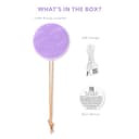 FOREO LUNA 4 body cepillo de cuerpo - Cuidado de toda la piel - Exfoliante para cuerpo - Mejora la absorción de las lociones - Herramienta de drenaje linfático premium - Impermeable - Lavender - 6