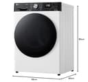 LG RT90V9P Wärmepumpentrockner – 9 kg Kapazität, Dual Inverter Technologie, Automatisch selbstreinigender Kondensator, Sensor Dry, Allergy Care, Reversive Trommel, Smart Diagnosis, ThinQ App, Weiß - 7