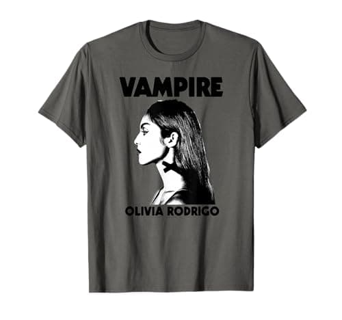 Olivia Rodrigo Vampiro Immagine Immagine Stampa Maglietta