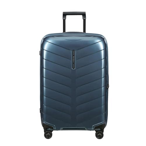 Samsonite Attrix Spinner M, Valigia, 69 cm, 73 L, Blu (Blu Acciaio)