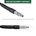 YUET Manguera de alta presión 15M Accesorio para lavadora de alta presión para Bosch AQT Aquatak Negro - 2