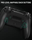 Switch 2 Pro Controller, Switch Controller Wireless with Charging Dock for Switch 2/Lite/OLED, RGB Bluetooth Gamepad with Hall Effect/7 LED Colors/Back Paddles/Dual Shock/Turbo/Motion Control, Black - 8