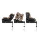 CYBEX Gold Kinder-Autositz Sirona G i-Size Plus, Ohne Base, Ab ca. 3 Monaten bis 4 Jahre, Max. 19 kg, 61 - 105 cm (Ab Geburt / 40 cm mit Neugeboreneneinlage), Almond Beige - 11