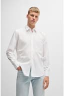 BOSS Relegant_6_M, Camisa Hombre, White100, - 3