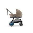 CYBEX Gold Kinderwagen e-GAZELLE S, Ab Geburt bis ca. 4 Jahre, Max. 22 kg (Single-Modus) / 2x 22 kg (Duo-Modus), All-in-1-System mit E-Antrieb und 20+ Konfigurationen, Almond Beige - 3
