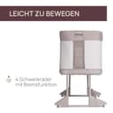 Chicco Next2Me Forever, 3-in-1-Babybett für Neugeborene, Bistellbett, das zu einem Montessori-Bett wird, bis 4 Jahre (22 kg), verstellbare Höhe, gute Luftzirkulation, 4 Räder, inklusive Matratze - 5