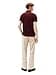 Tommy Hilfiger Men's Short Sleeve Polo Shirts in Regular Fit with Stretch and Organic Pique Cotton Short Sleeve Polo Shirts in Regular Fit with Stretch and Organic Pique Cotton (Pack of 1), Burgundy - 4