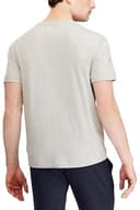 POLO RALPH LAUREN Men's Custom Slim Fit Multicolored Pony V Neck Tee Shirt, Grey, XXL - 4