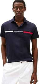 Tommy Hilfiger Herren Poloshirt Kurzarm Chest Insert Regular Fit, Blau (Desert Sky), M - 1