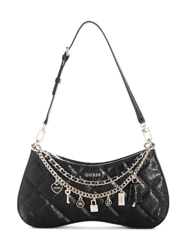 GUESS borsa a tracolla Libby Shoulder Bag Black nero