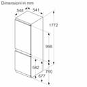 Bosch KIN862SE0, Serie 4, Frigorifero combinato da incasso, Total No Frost, VitaFresh XXL, Luce LED, Cerniera a traino, 177.2x54.1 cm - 2