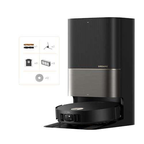 DREAME X50 Ultra Complete Robot Aspirapolvere, Sistema di Aggiramento Ostacoli AI e Navigazione a 360°, Aspirazione Fino a 20.000 Pa, Pulizia Profonda da Bordo a Bordo, Spazzola Districante