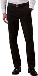 Calvin Klein Uomo Pantaloni Chino Cotton Signature Slim Fit, Nero (Black), 34W/36L - 1