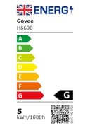 Govee TV Backlight 3 Lite with Fish-Eye Correction Function Sync to 32 Inch TVs, 1.8m RGBWIC Wi-Fi TV LED Backlight with Camera, 4 Colours in 1 Lamp Bead, Voice and APP Control, Adapter - 10